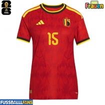 Belgien Thomas Meunier #15 Heimtrikot Frauen EM 2024 Kurzarm
